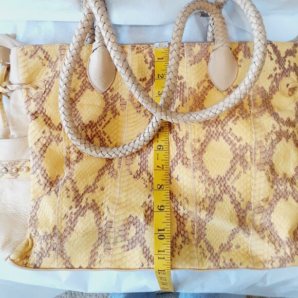Chi Snake Leather Tote Purse - Picture 14 of 15